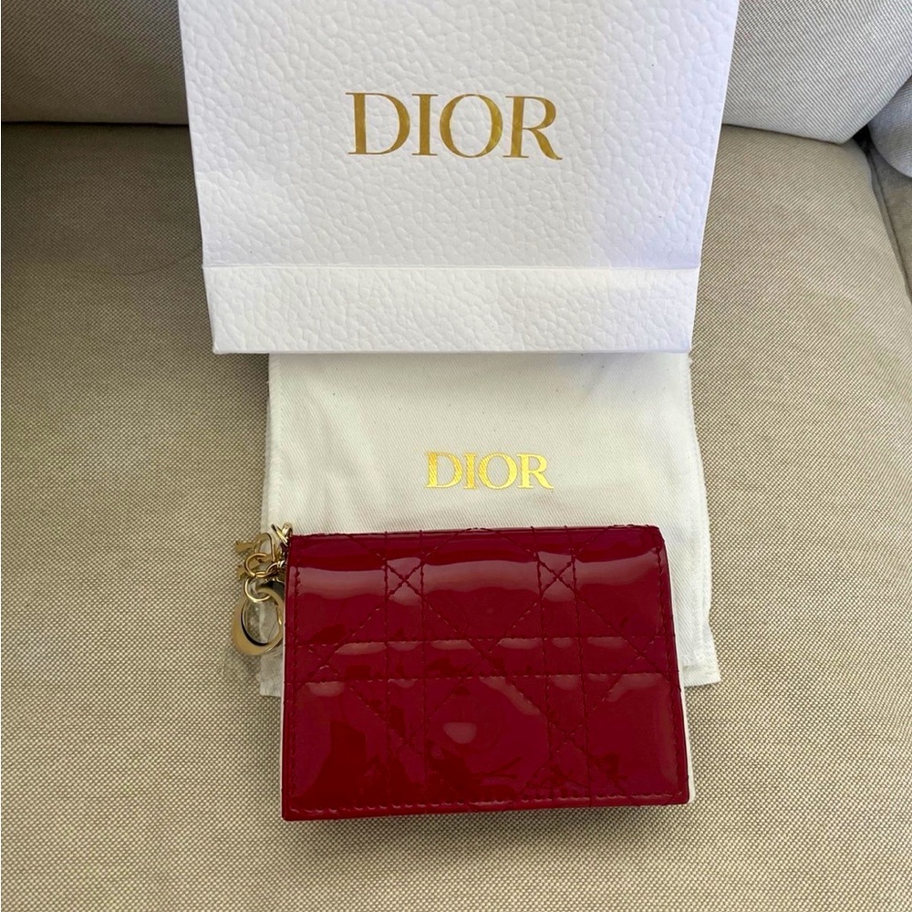Lady Dior red card holder